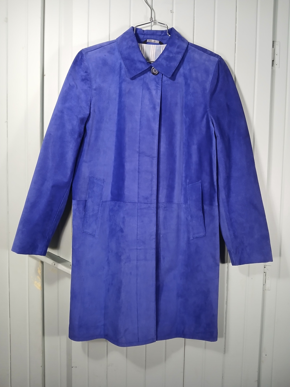 Bod & Christensen Couture Blue Suede Coat